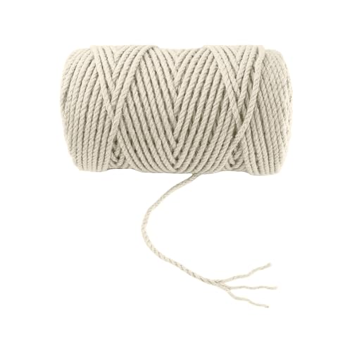 4mm x 300 Feet White Jute Rope (White / 4mm x 300 Ft)