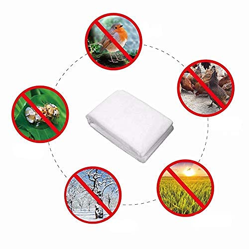 Plant Covers Freeze Protection H32''xW32'' 0.95oz Plant Frost Protection Covers Plant Protection Winter Cover Drawstring Bags Cold Frost Season Extension Blanket