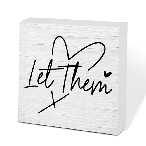 Let Them Wooden Sign