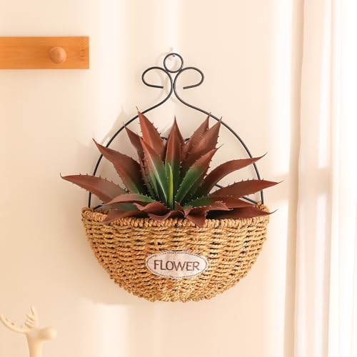 Large Artificial Succulents Aloe Plants Real Touch Fake Flowers Unpotted for Home Wedding Festival Arrangement (Red-4pcs)