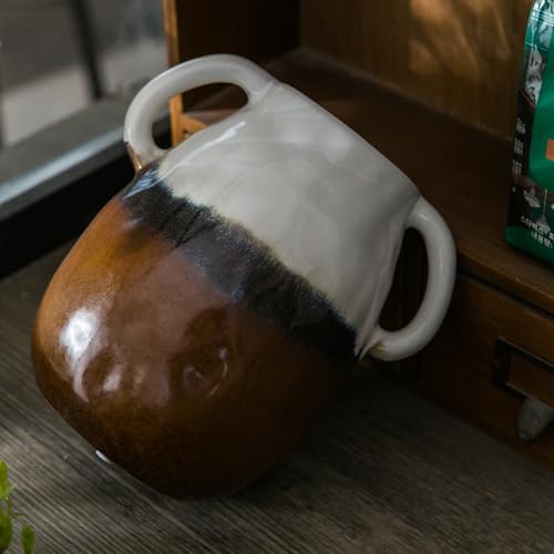 3 Tone Grad Ceramic Vase with Handles (3-tone Grad)