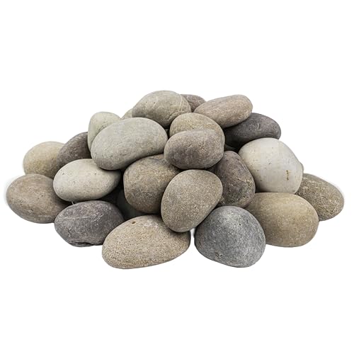 Multicolor Polished Decorative Pebbles Landscape Stone 40 lb (1 inch - 2.5 inch)
