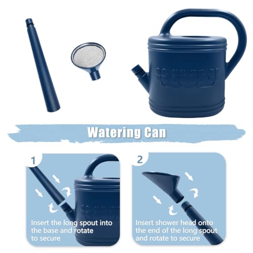 1 Gallon Watering Can (Dark Blue / 1 Gallon)