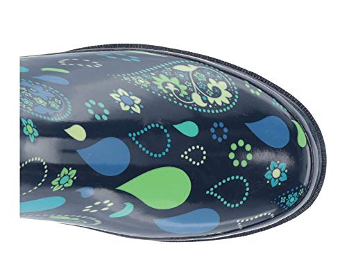 Women's Tall Waterproof Rain Boot (7 / Pouring Paisley)