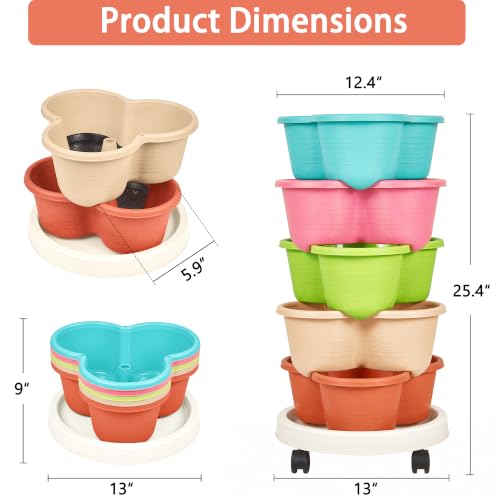 5 Tier Vertical Garden Planter (Multicolor / 5 Tier)