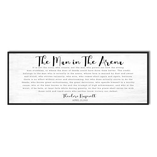 The Man In The Arena Wall Art (The Man in the Arena / 15"x40")
