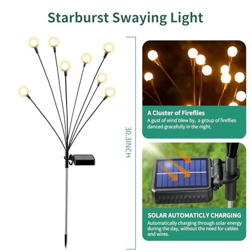 Solar Lights Outdoor Waterproof (8 Count)
