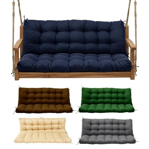 Porch Swing Cushions (Navy Blue / 60x40in)