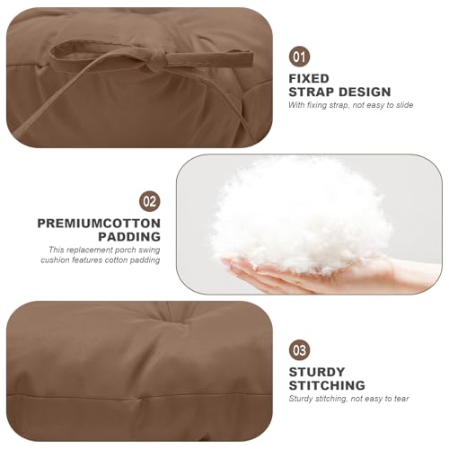 Porch Swing Cushions (Coffee / 60x 40 inches)