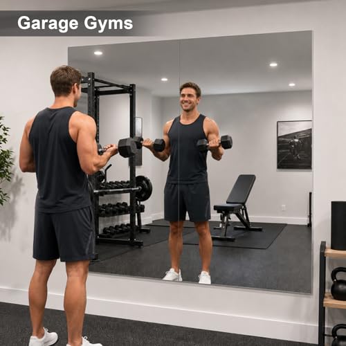 Gym Mirror 48"x24" 2 (Magnetic / 48 x 24 inch)