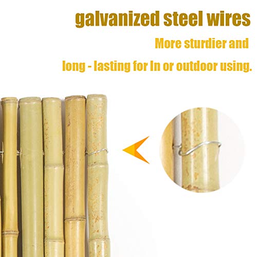 Natural Rolled Bamboo Fence (48 Sq Ft)