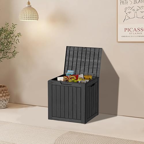 35 Gallon Outdoor Storage Box Waterproof (Black / 35 GAL)