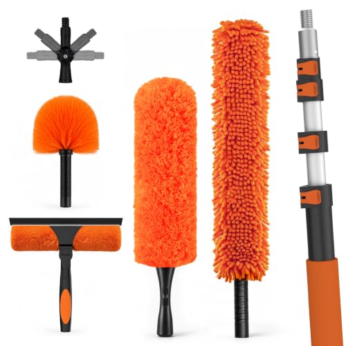 20FT High Reach Duster Cleaning Kit with Extension Pole (12FT)
