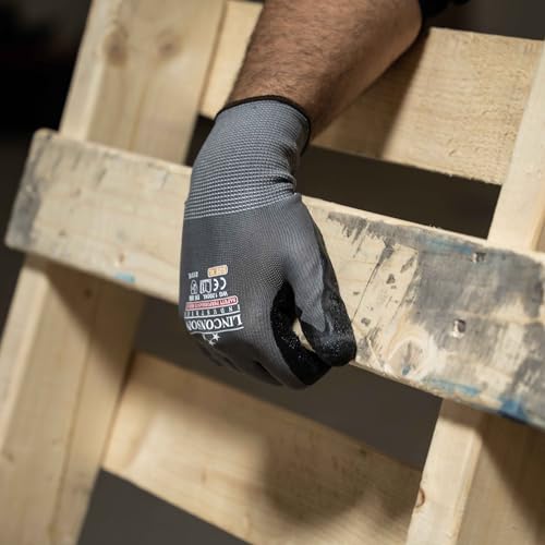 12 Pack Safety Performance Series Construction Mechanics Wrinkle Latex Work Gloves