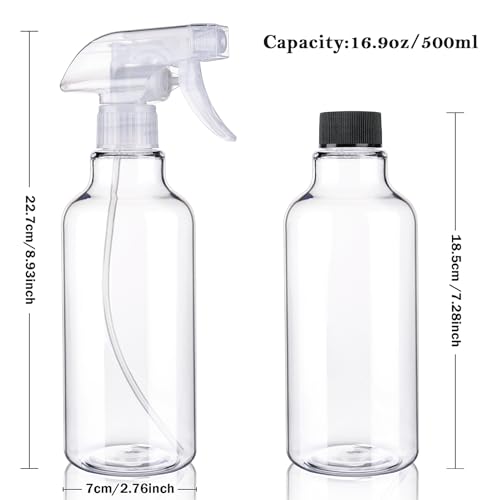 Plastic Spray Bottles (Clear)
