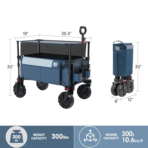 Foldable Wagon 350L Extendable Height (Gray / 350L)
