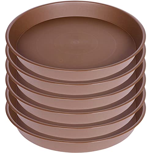 2 Pack of 10 inch Plant Saucer Gray (10" (2 pack) / Chocolate)
