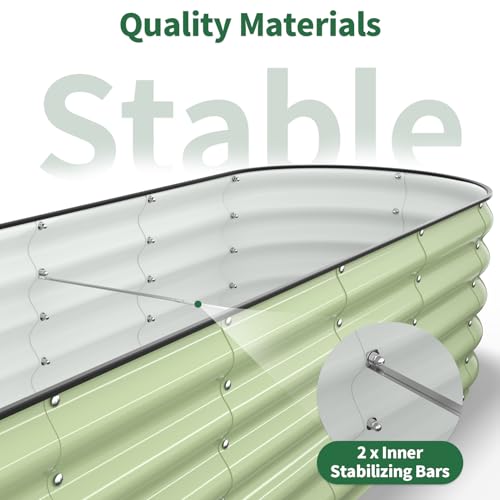 Raised Garden Bed (Fruit Green / 8x2x1.5FT)