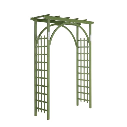 85in Wooden Arbor Garden Arch (Olive Green)