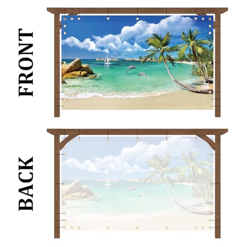 Custom Design Patio & Gazebo Backdrop Screen (Customized Size / Customized Design)