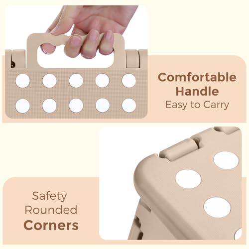 13 Inch Folding Step Stool (Khaki / 13 Inch)