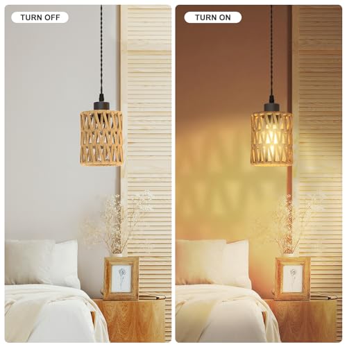Farmhouse Hemp Rope Pendant Light