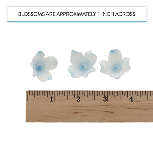 36 Count Small Blue Hydrangea Flowers (Blue)