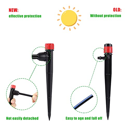50 Pcs 360° Adjustable Drip Irrigation Spray Emitters (50 Count)