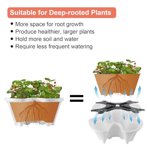 Vertical Planter Tower (White / 7 Tier)
