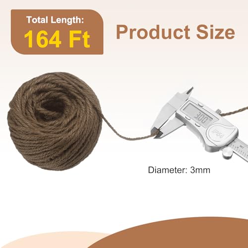 164 Feet Natural Jute Twine String