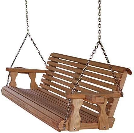 Heavy Duty 700 Lb Capacity Porch Swing with Cup Holders