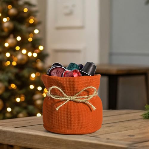 Candy Bowl for Office Key Bowl for Entryway Table Fall Candy Dish Plant Pots Indoor Flower Pots for Indoor Plants (Orange / Large)