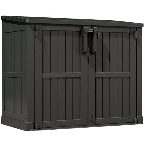 Waterproof Outdoor Storage Cabinet 36 Cu Ft (Black / 29.1"×51.1"×43.3")