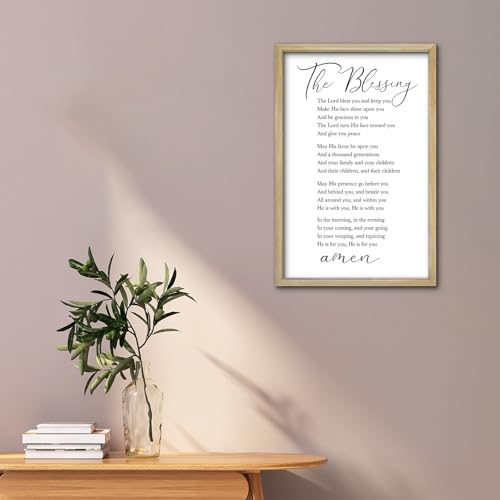The Blessing Bible Verse Wall Art (16"L x 11"W / The Blessing (Wood))