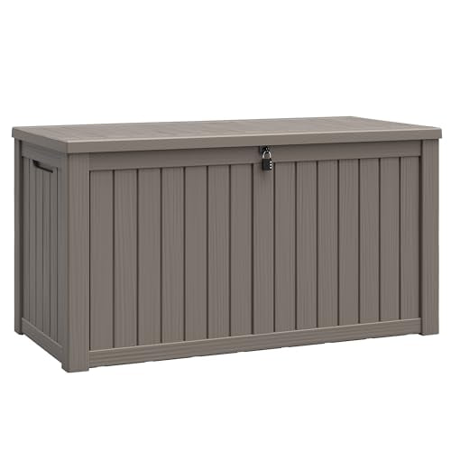151 Gal Deck Box (151 Gallon / Striped Grey)