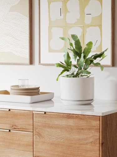 8 Inch Plant Pot (White / 8")