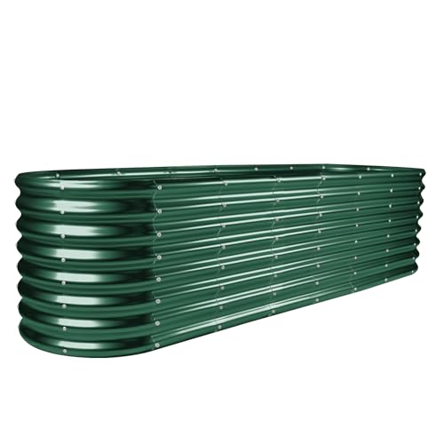 8×2×2ft Galvanized Raised Garden Bed Kit