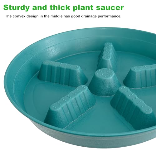 4 Pack Plant Saucer 12 inch (12"-4 Pack / Forest_Blue)