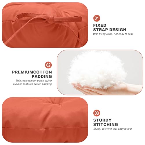Porch Swing Cushions (Orange / 40x 40 inches)