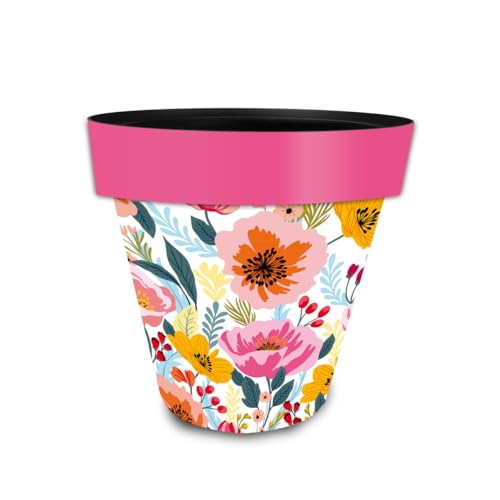 Spring Planter 8.5" x 8.5" x 8.5" Vibrant Blooms Small for Spring Planter (Vibrant Blooms / Small)