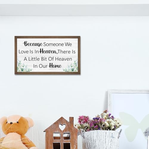 Because Someone We Love Is In Heaven Wooden Box Sign Desk Decor (Because Someone We Love)