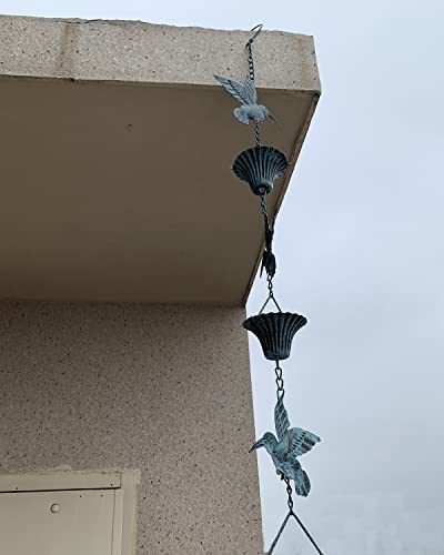 Rain Chain 8.5FT (Blue Bird)