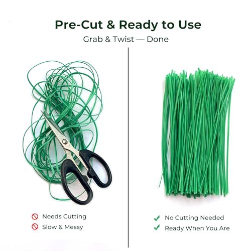 Green 6" Twist Ties (6 Inch / Green)