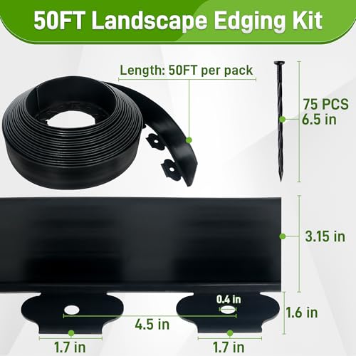 3.15" x 50' Landscape Edging