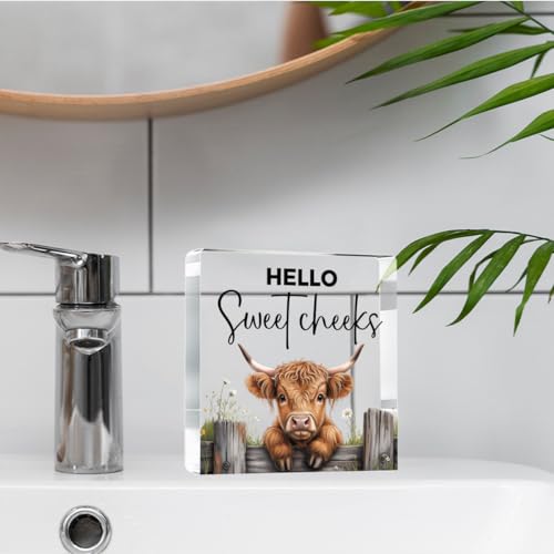 Highland Cow Bathroom Decor Gifts (SSweetCheeks)