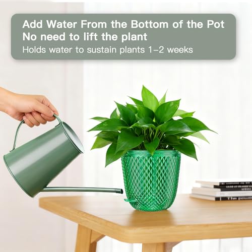 Hanging Planters for Indoor Plants (Emerald / 7.2in)