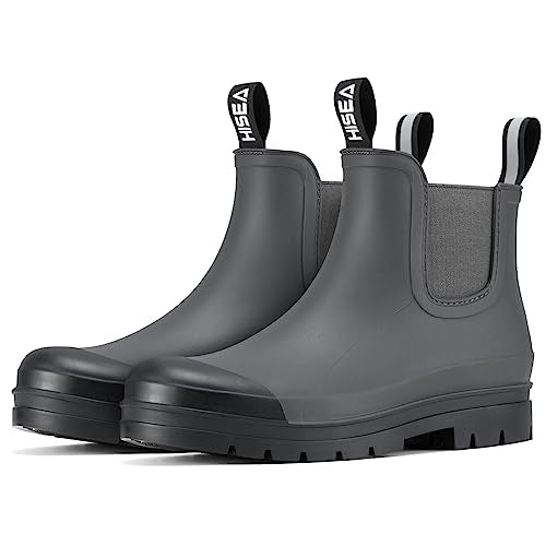 Women's Short Rain Boots Waterproof Ankle Chelsea Boots
