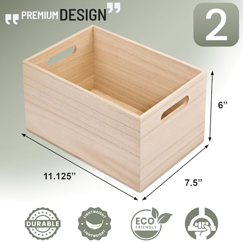 Unfinished Wooden Boxes for Storage