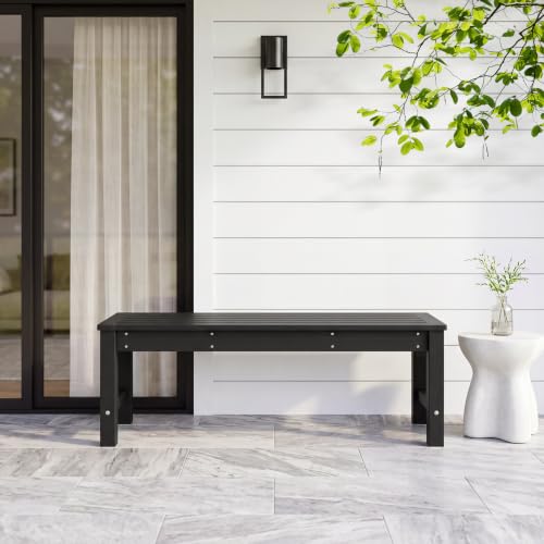 HDPE Outdoor Bench (Black(hdpe) / 1 pack)