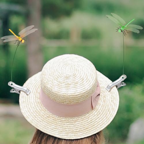 12 Pack 3D Dragonfly Clips (Mixed Color)